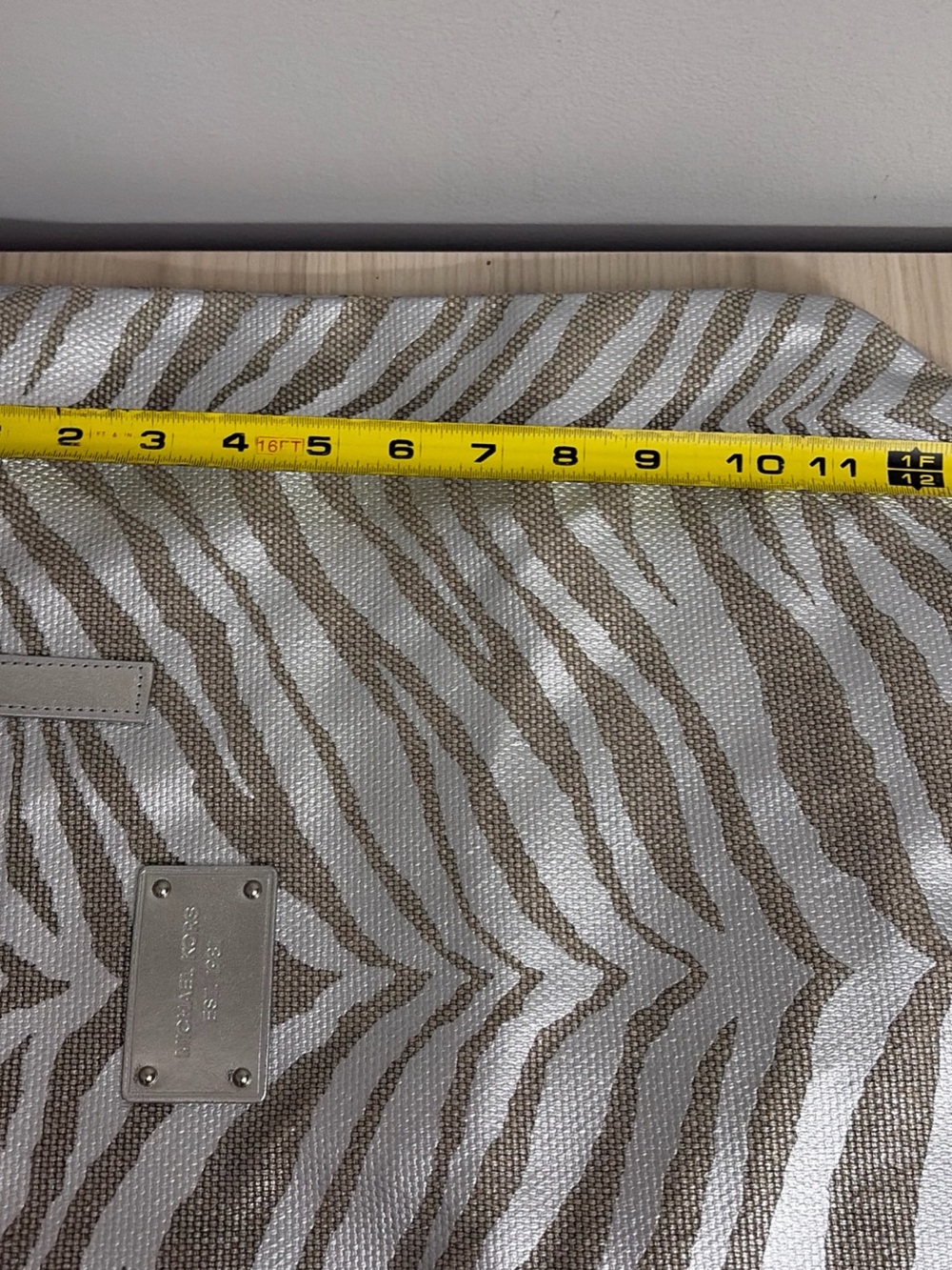 Michael Kors New! Zebra-Print Metallic Tote in Silver and Gold - Picture 9 of 9